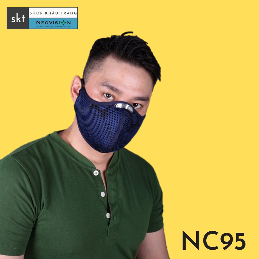 Khẩu trang than hoạt tính NC95 Neovision - kháng khuẩn, lọc mùi, lọc bụi siêu mịn PM2.5 MÃ NC95