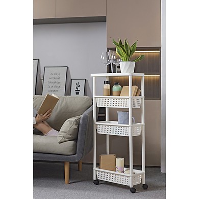 Kệ di động 4 tầng cao cấp - chính hãng Inochi