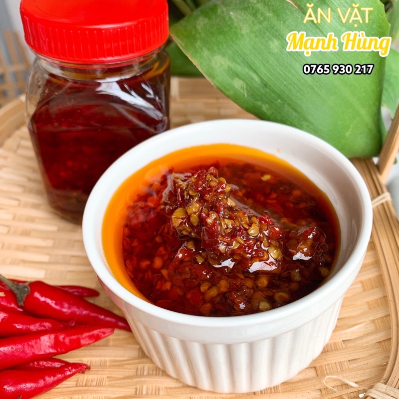 ỚT SA TẾ TỎI SIÊU CAY 100g / 500g - Bánh tráng Mạnh Hùng