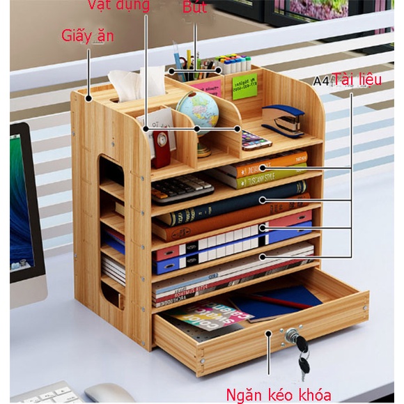 [ Hỏa tốc] Kệ văn Phòng Giá Rẻ Kệ Để Bàn Làm Việc Tiết Kiệm Không Gian Kệ Sách Siêu Xinh Siêu Kute