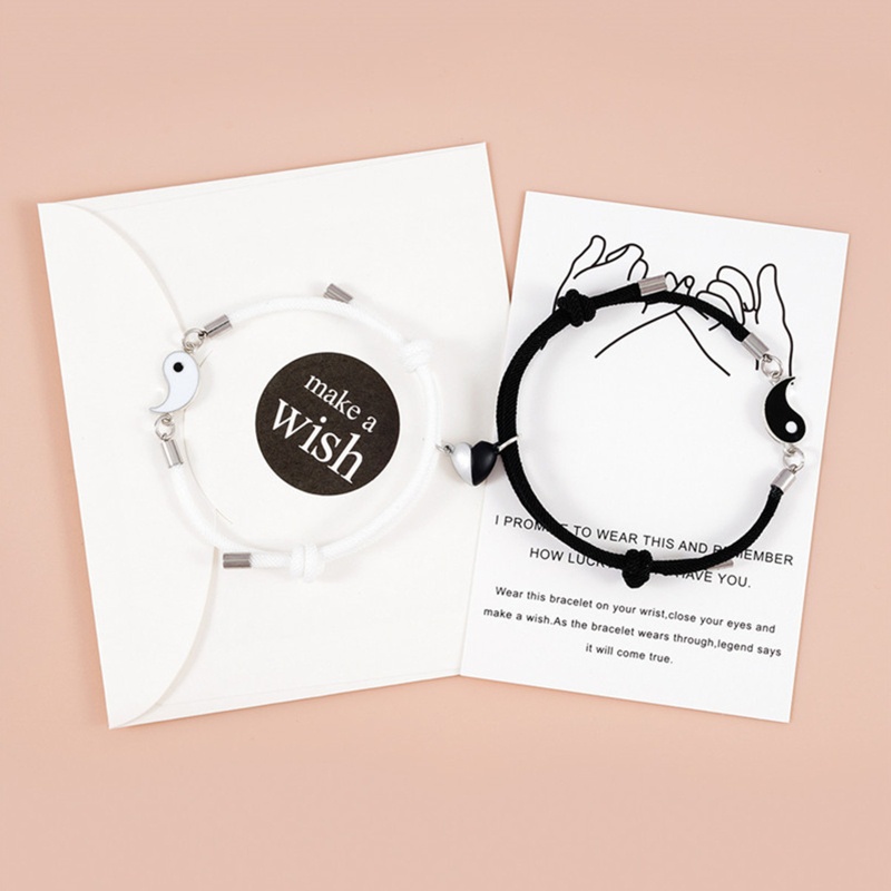 Vòng Đeo Tay Khóa Nam Châm Tình Bạn Phong Cách Âu Mỹ