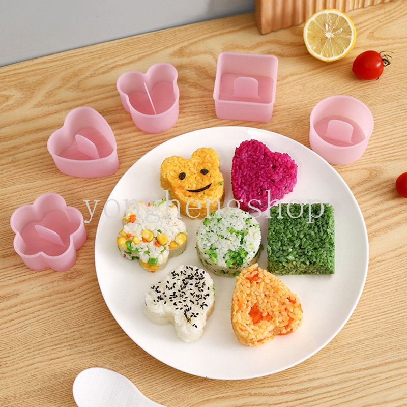 Khuôn Làm Cơm Nắm / Bánh Mì / Cơm Nắm Họa Tiết Hoạt Hình Onigiri Độc Đáo DIY