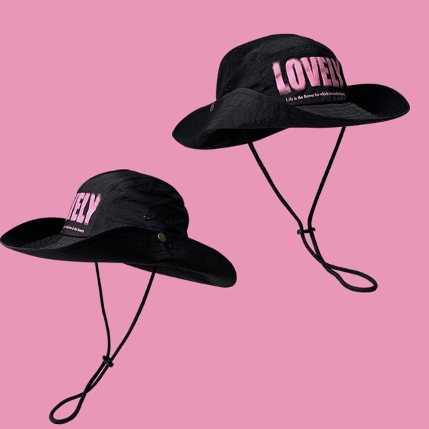 Mũ xô MG Studio khô nhanh thêu hình xinh xắn