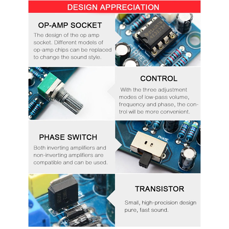 Bảng Mạch Khuếch Đại Âm Thanh 2.1 Kênh Chuyên Dụng Chất Lượng Cao