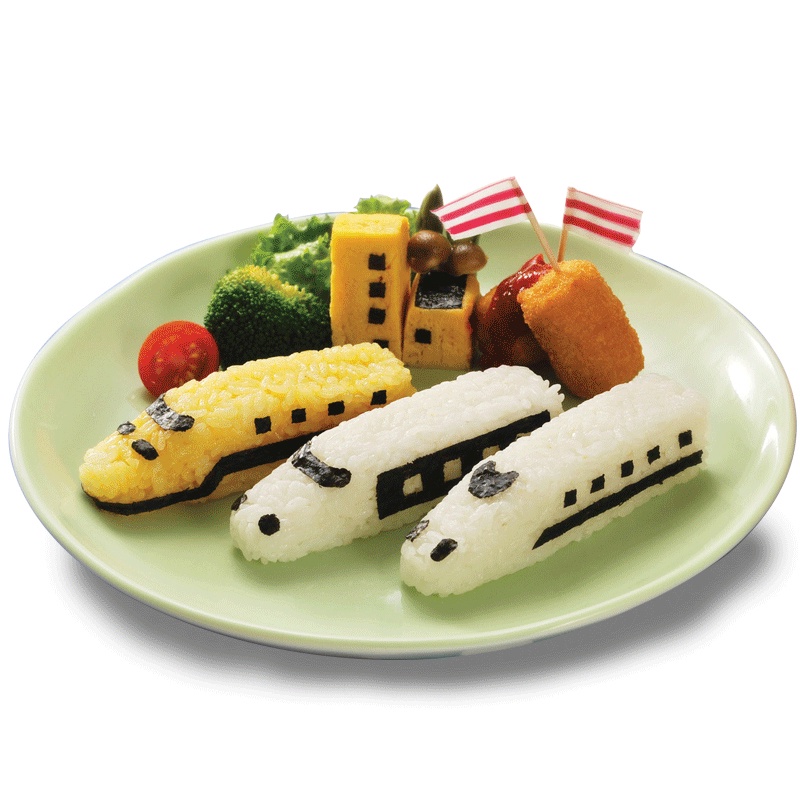 Khuôn Làm Sushi Hình Đoàn Tàu Vui Nhộn Cho Bé