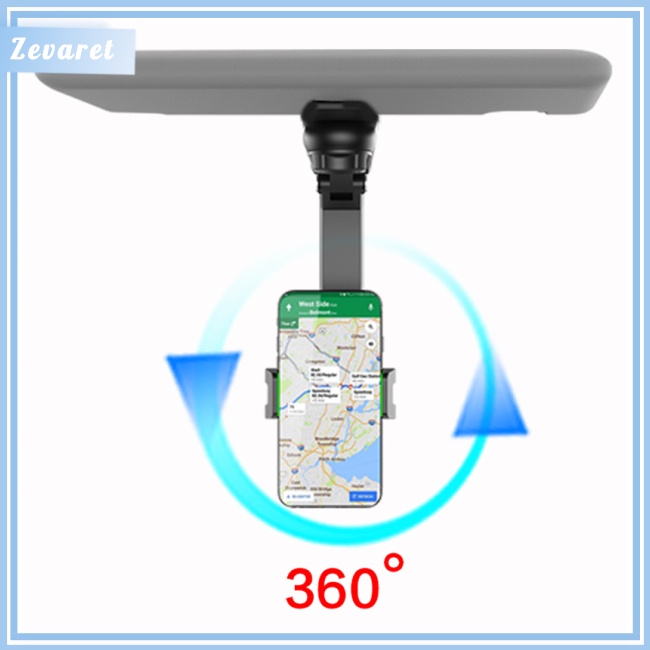 Giá Đỡ Điện Thoại Kẹp Tấm Che Nắng Xoay 1080 Độ Đa Năng Cho Xe Hơi