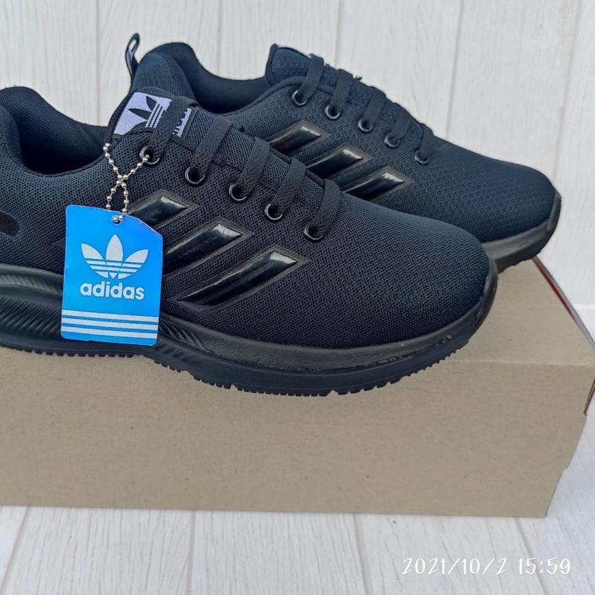 Giày Đi Học Màu Đen Đặc Biệt Giày Adidas Đen Trơn. Giày Bé Trai Màu Đen Bbd♖