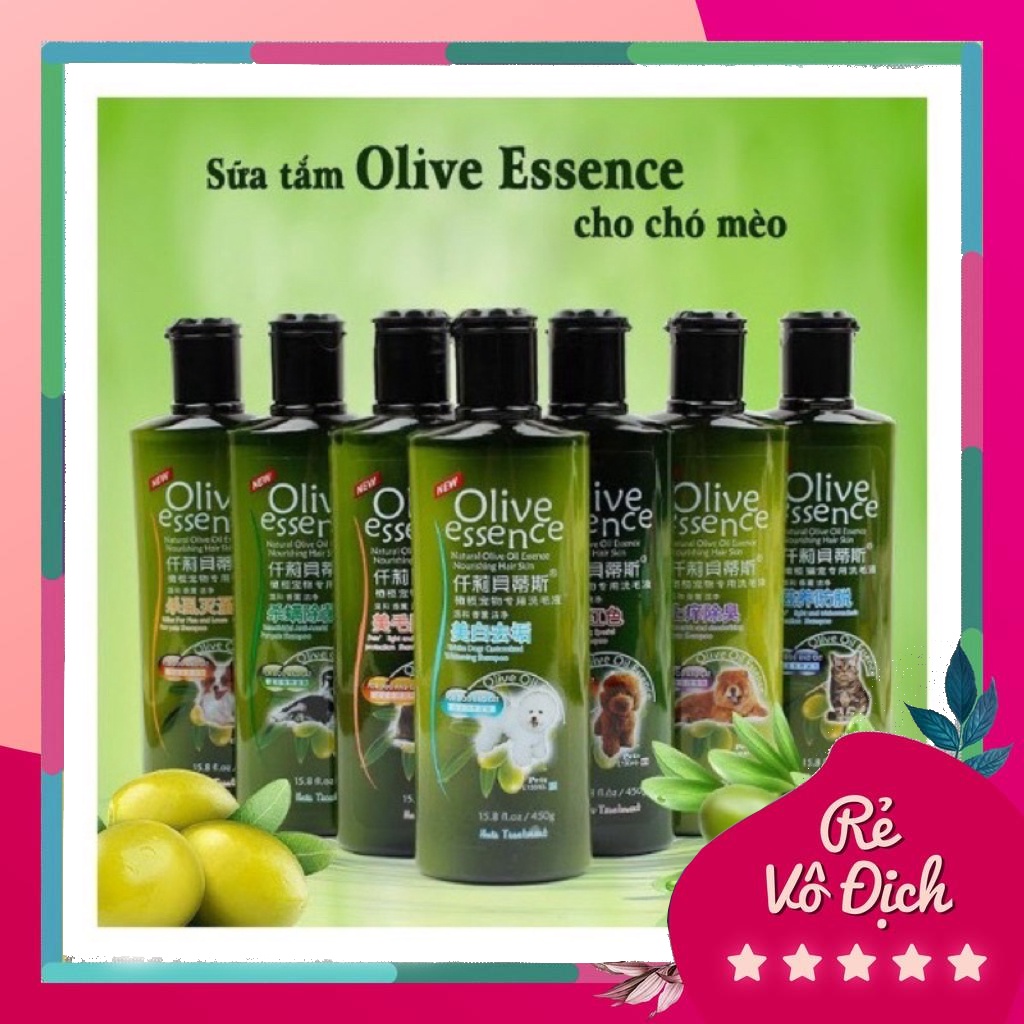 [Chính hãng giá rẻ ] Sữa tắm Olive Essence 450ml cho Chó Mèo