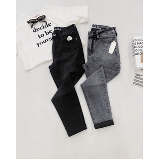 Quần baggy xám muối tiêu