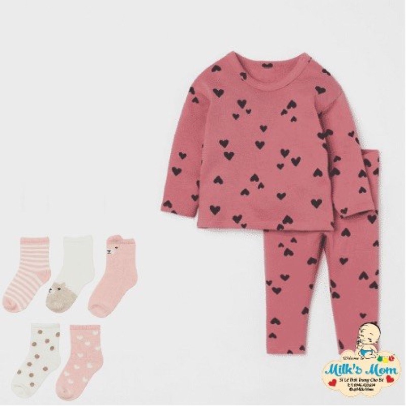 Bộ dài tay cho bé milksmom