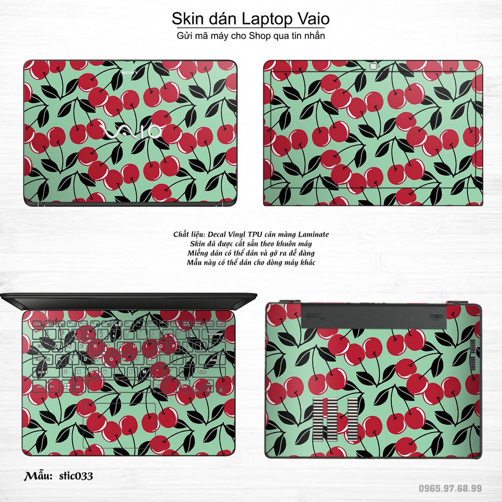 Skin dán Laptop Sony Vaio in hình Hoa văn sticker _nhiều mẫu 6 (inbox mã máy cho Shop)