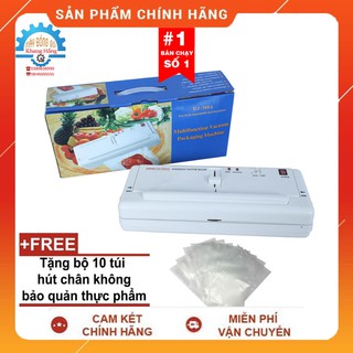 [TẶNG TÚI HÚT] [CHUẨN DOUQI] Máy Hút Chân Không Gia Đình Không Kén Túi DZ300A Hút Đồ Khô BẢO HÀNH 6 THÁNG
