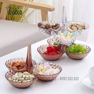 Khay đựng mứt tết, khay mứt vảy cá hình tháp