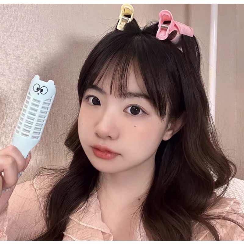 Lô cuốn phồng mái tóc hình mèo xinh xắn