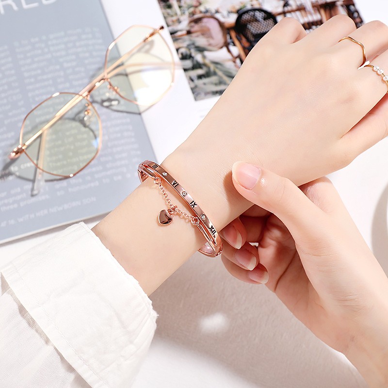 Vòng tay nữ đính đá phong cách Hàn Quốc thanh lịch