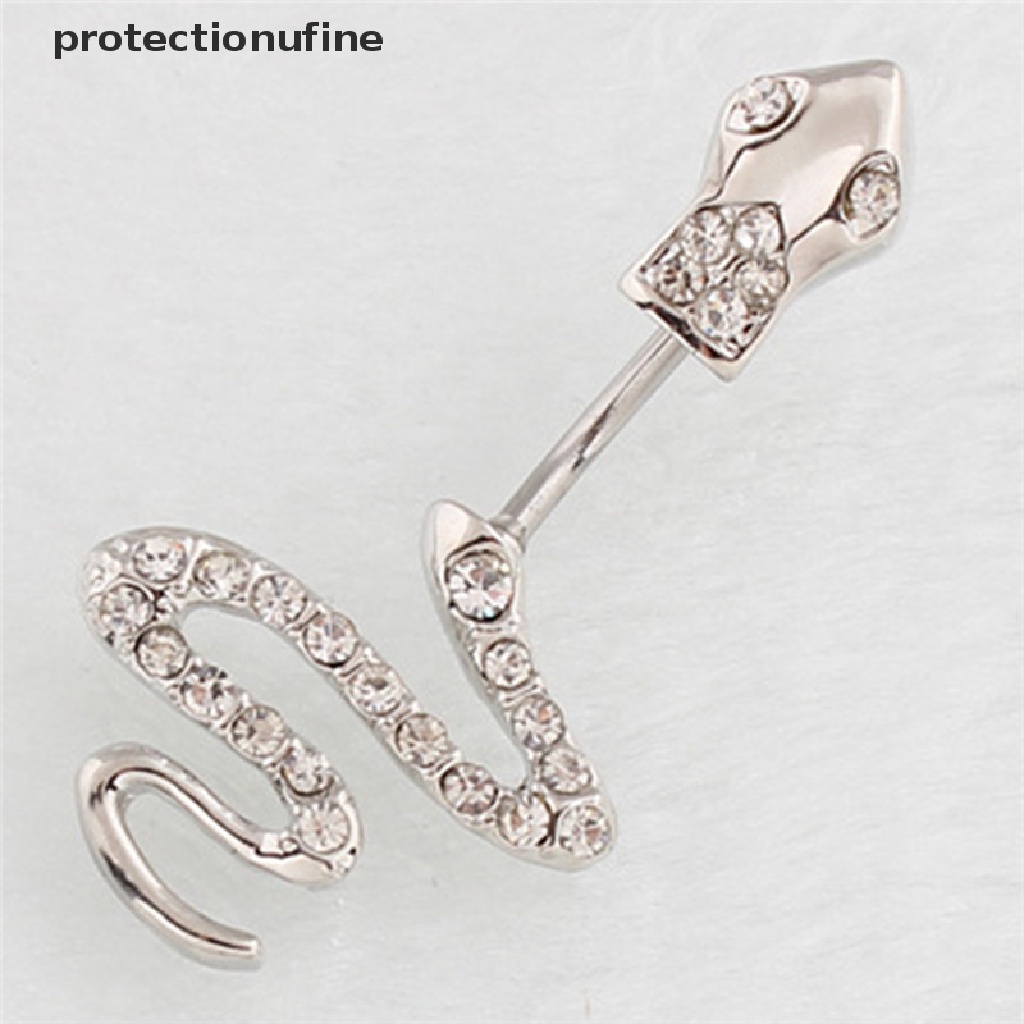 Khuyên Rốn Hình Rắn Bằng Thép Không Gỉ PR3VN Cho Nữ