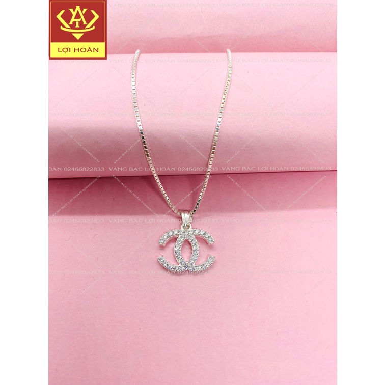 Dây chuyền nữ bạc 925 sang trọng, mặt dây chuyền chanel