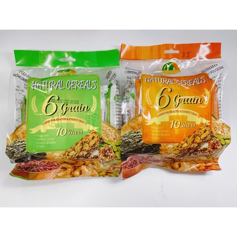 THANH GẠO LỨT NGŨ CỐC CHÀ BÔNG/ THANH GẠO LỨT NGŨ CỐC RONG BIỂN AMENFOOD 170G