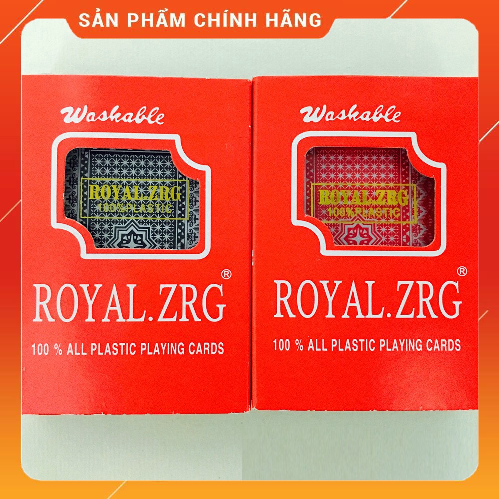 [ Giá tại kho ]  Bộ Bài Tây Chất Liệu Nhựa PVC Royal Chống Thấm Nước 2 Màu Linh Kiện Thiện Phát - 308 Thống Nhất Là nhà 