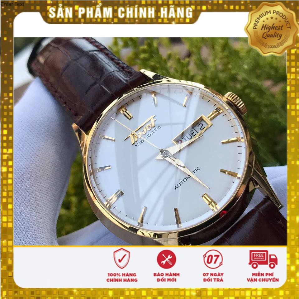 Đồng hồ nam Tissot Visodate T0194303603101 - Máy Automatic cơ - Kính Sapphire - Dây da