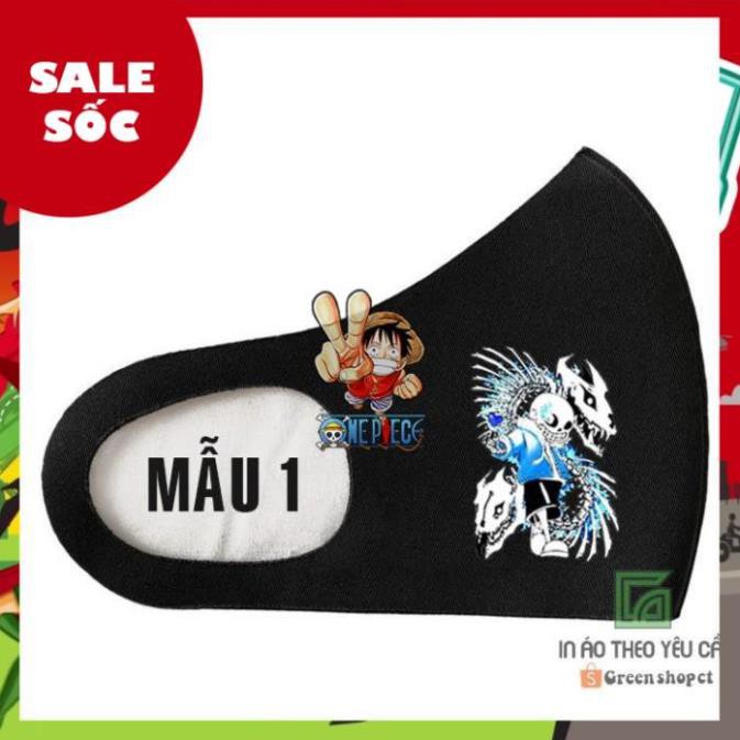 [SALE SỐC] Khẩu Trang In Hình Sans Undertale 3V | BigBuy360 - bigbuy360.vn