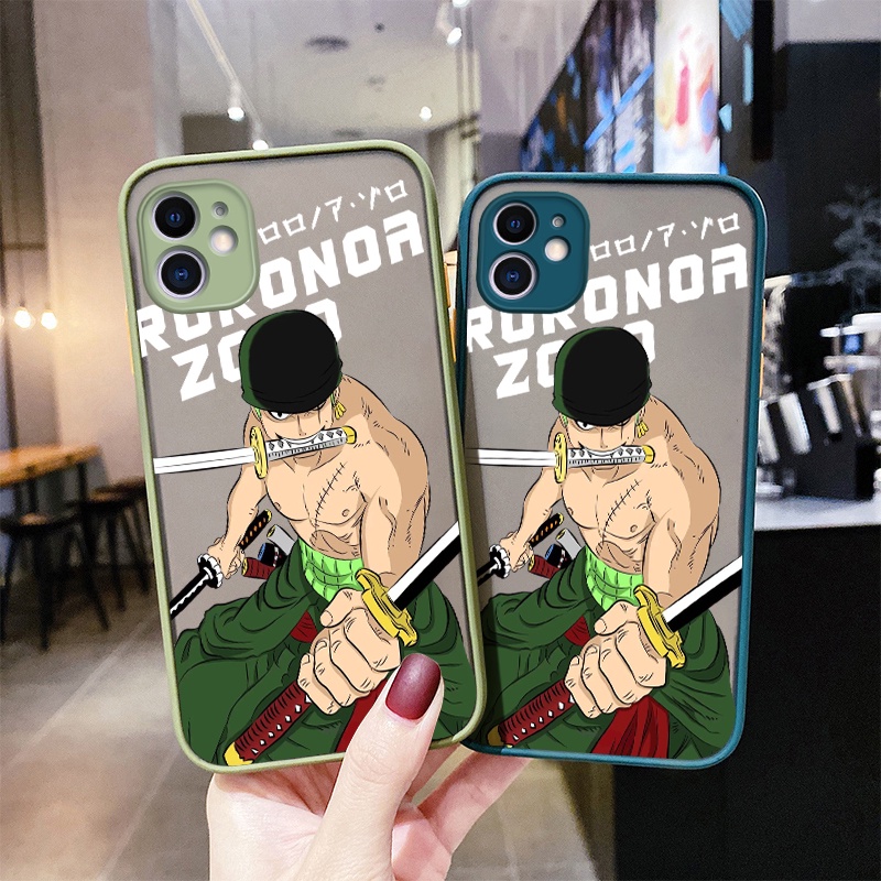 Ốp Điện Thoại Silicon Mềm Bề Mặt Nhám Bảo Vệ Camera In Hình Roronoa Zoro Dành Cho Xiaomi MI Redmi Note 11 11s Poco M4 Pro 4G