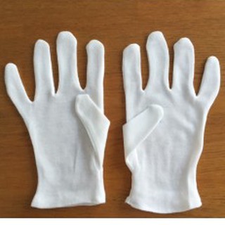 Combo 5 đôi găng tay cotton trắng