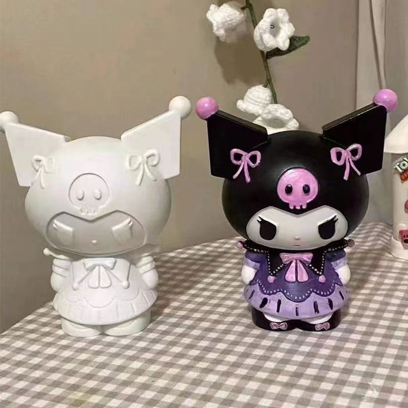 Ống Heo Tiết Kiệm Bằng Vinyl Chống Sốc Hình Doraemon Màu Trắng Sáng Tạo DIY