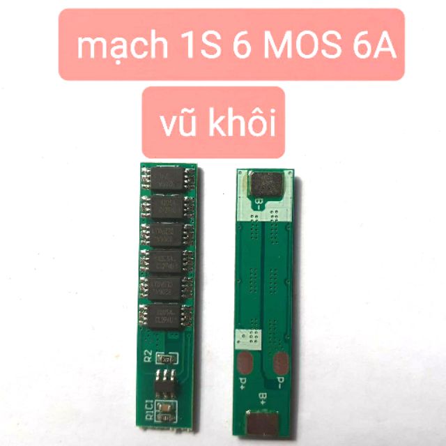 Mạch 1S 4.2V 6A, sạc và bảo vệ cell Lithium 3.7V