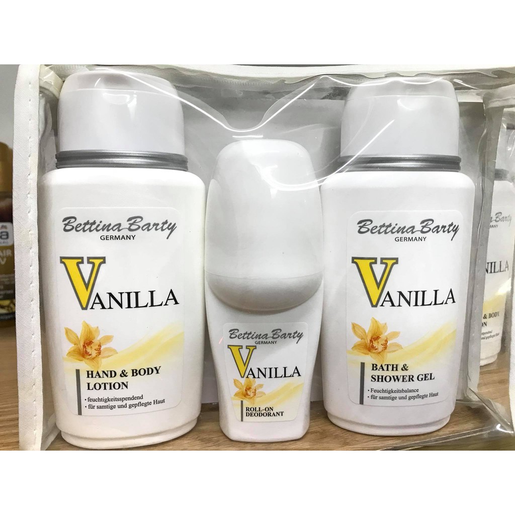 Set tặng quà Bettina Barty Hương vanilla gồm 3 sản phẩm Hàng Đức