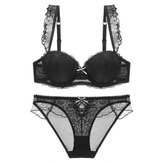 Bộ Đồ Lót Ren Mềm Sexy Có Gọng Đệm Mỏng Quai Bèo Siêu Xinh Gu Bra - B01 | BigBuy360 - bigbuy360.vn