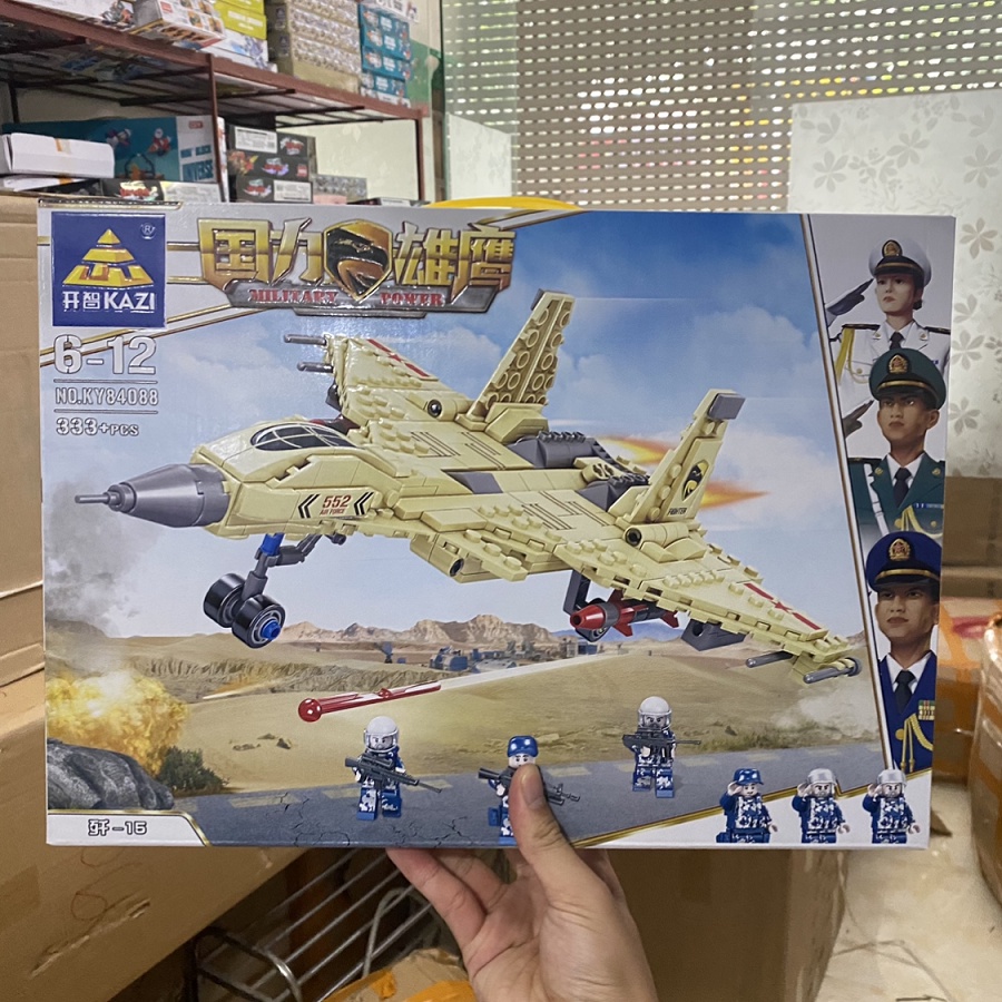 333 Chi Tiết – Bộ Đồ Chơi Lắp Ghép Mô Hình  Máy Bay Chiến Đấu, Lắp Ráp Mô Hình Trực Thăng Chiến Đấu