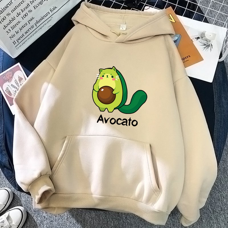 ÁO HOODIE NAM NỮ IN BƠ AVOCATO (NHIỀU MÀU)