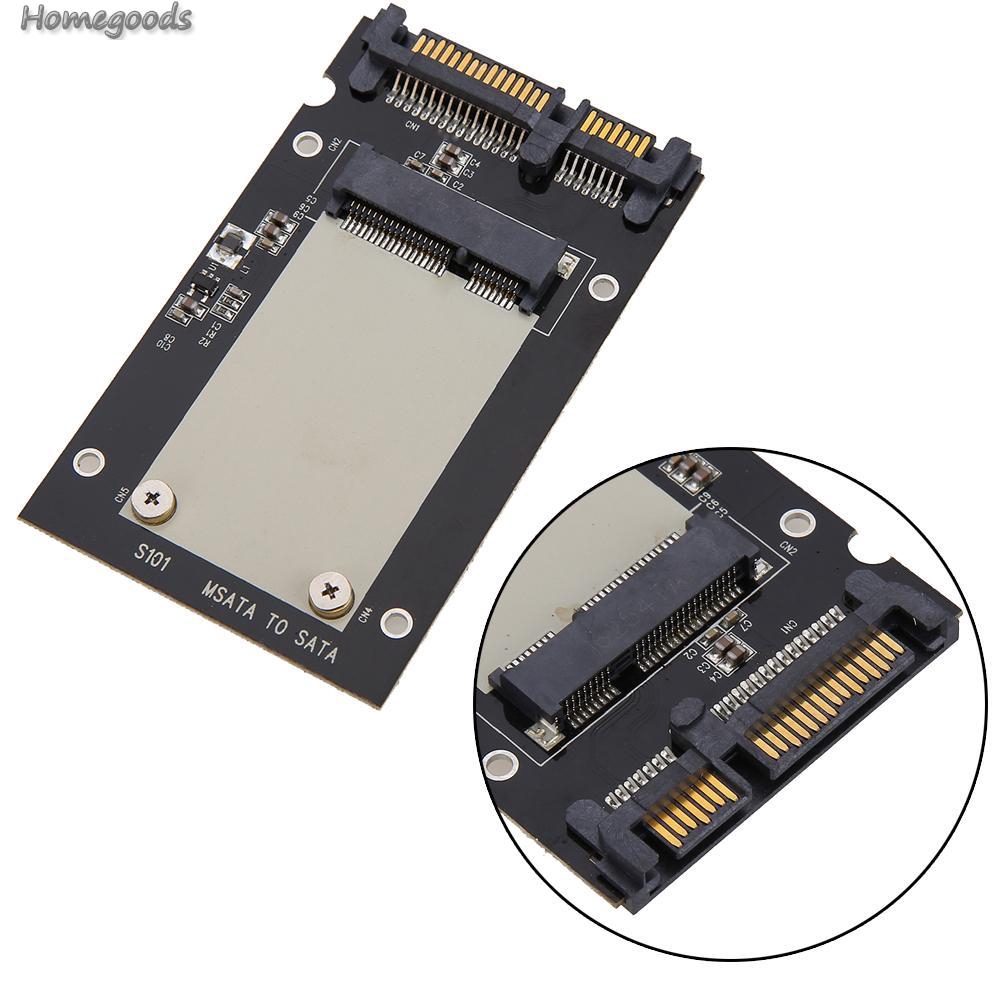 Good Shop❁New Universal mSATA SSD To 2.5 Inch SATA 6.0 Gps Converter Adapter Card