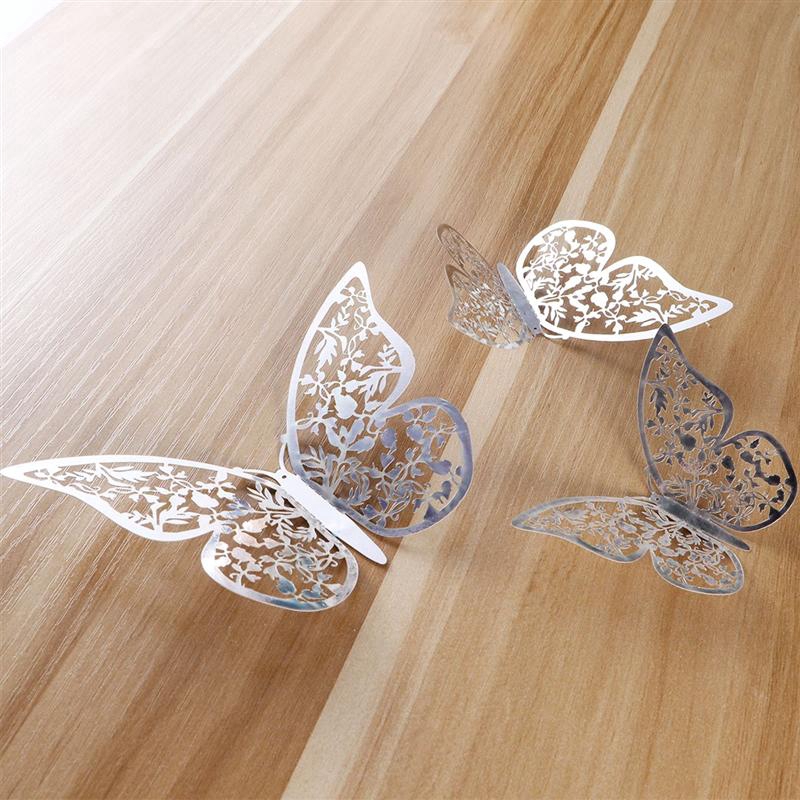 Set 12 miếng dán tường hình bươm bướm 3D nghệ thuật