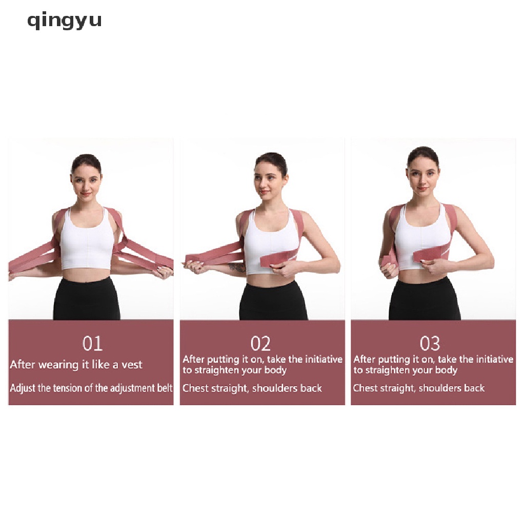 Dây Đai Đeo Hỗ Trợ Điều Chỉnh Tư Thế Lưng Đàn Hồi Cho Nữ