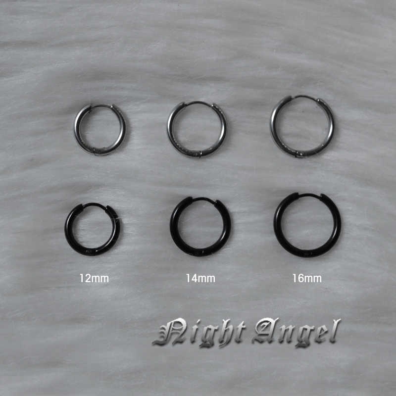 Hoa Tai Kim Loại Dạng Tròn Phong Cách Tối Giản Cho Cặp Đôi