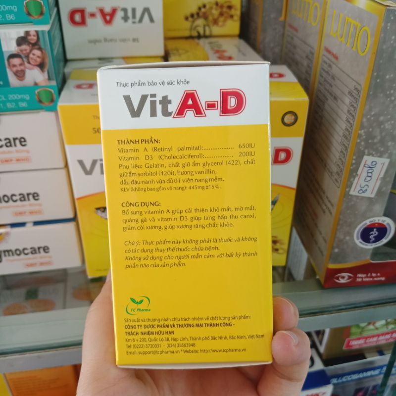 VitA-D lọ 50 viên dầu cá