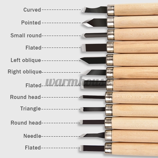 Set 3 / 8 / 12 Dụng Cụ Điêu Khắc Gỗ Thủ Công