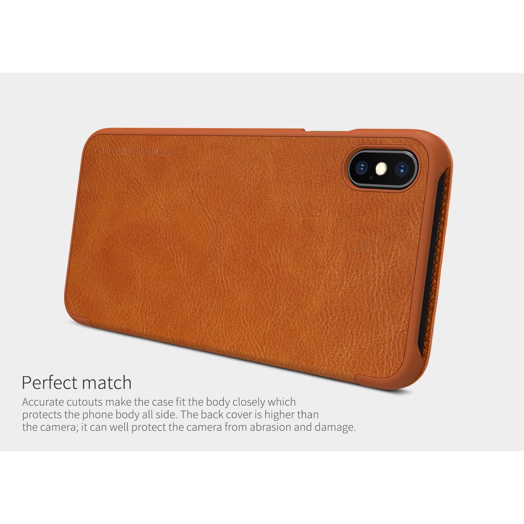 Bao da iPhone XS Max 6.5 inch chính hãng Nillkin QIN | BigBuy360 - bigbuy360.vn