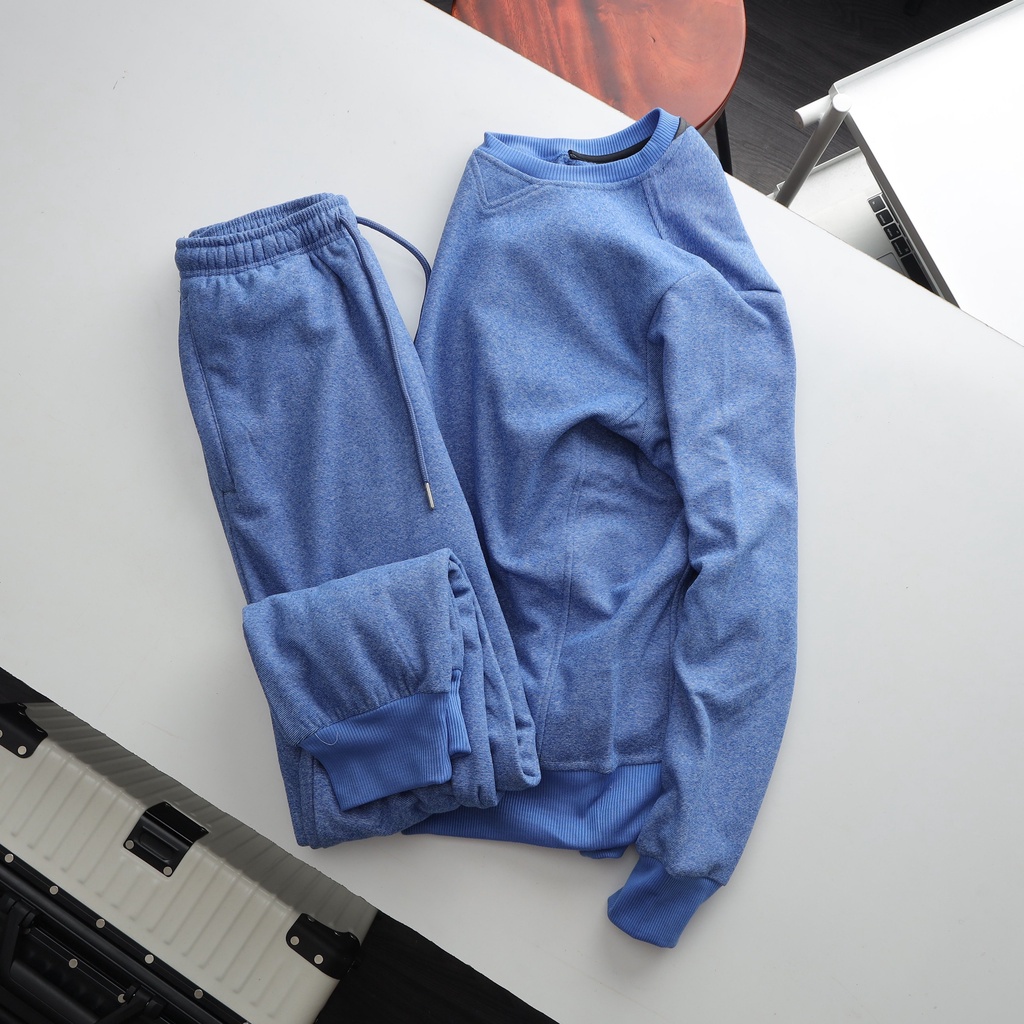 Bộ Nỉ Cotton Thu Đông Màu Vàng Xuất Hàn Dư Form Unisex , Set Đồ Bộ Đông Nam Nữ, Bigsize ( 50kg - 90kg ) - 3bros
