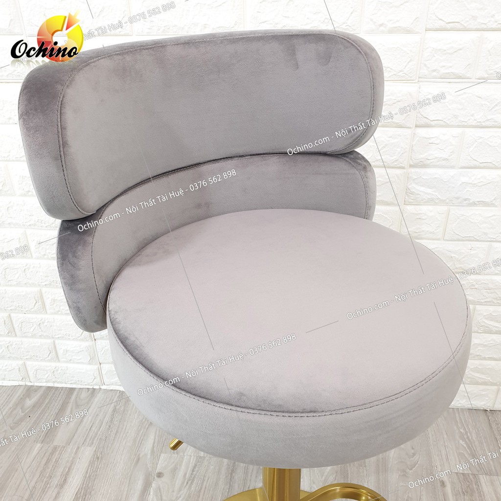 Ghế Trang Điểm Xoay, Ghế Quầy Bar Cao Cấp Inox Mạ Vàng 304 Ảnh Thật ( Hàng có Sẵn)