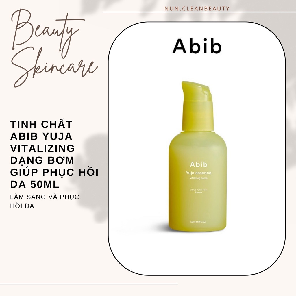 Tinh chất Abib Yuja Vitalizing dạng bơm giúp phục hồi da 50ml