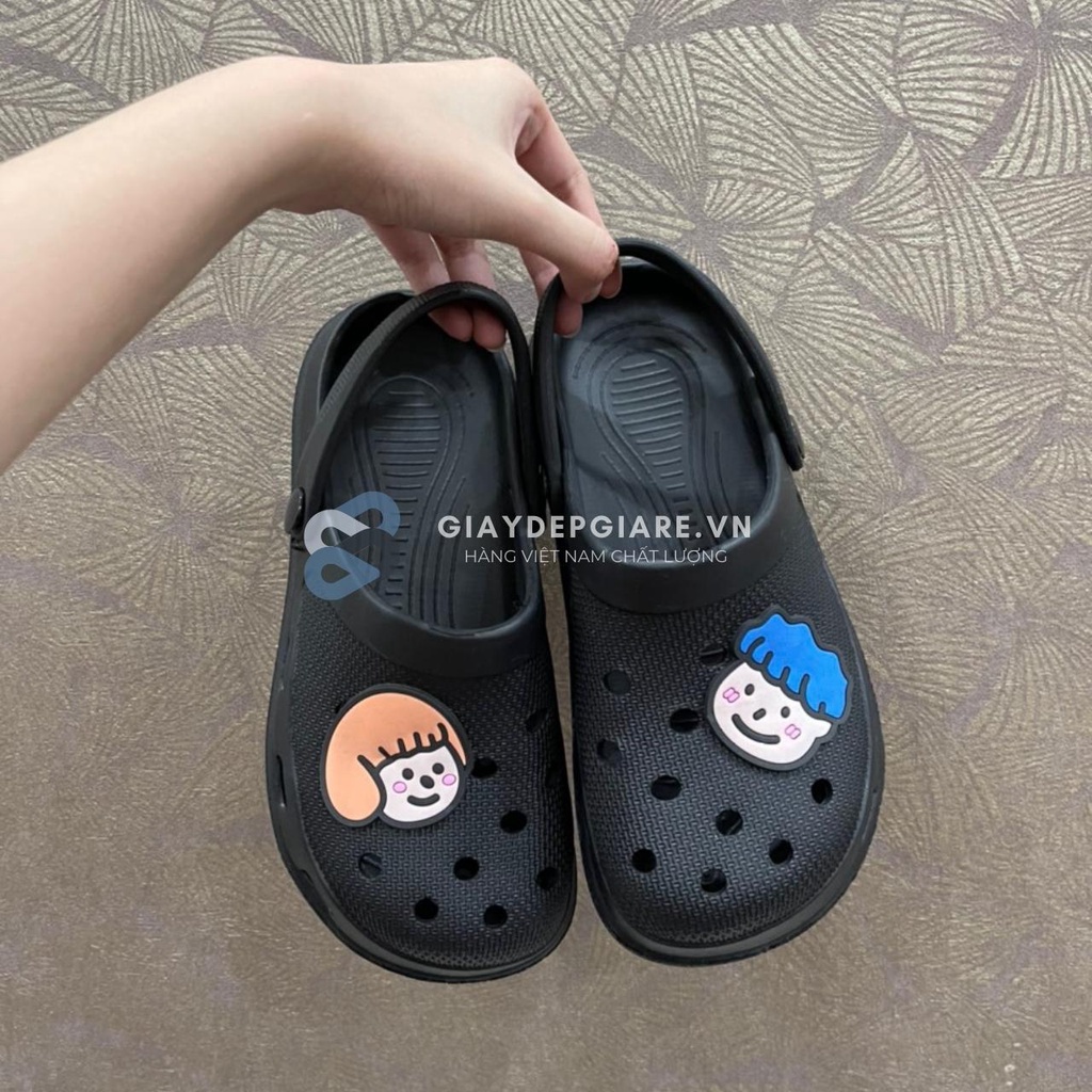 Dép Sục Crocs Cao Cấp Sticker Dễ Thương Siêu Nhẹ Thoáng Chân[SUC301stickerNAMNU] - Giaydepgiare.vn