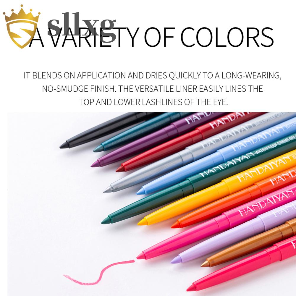 Set 12 bút kẻ mắt dạng lỏng nhiều màu sắc không nhòe tiện dụng
 | BigBuy360 - bigbuy360.vn