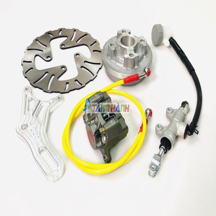 Bộ Đĩa Sau Wave Heo Rembo Xám Đĩa 220Mm V2 MS1263