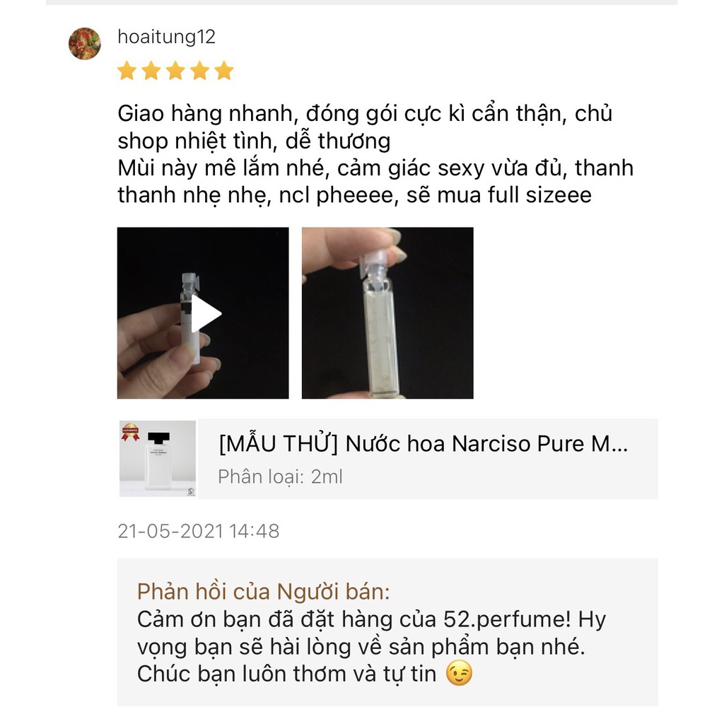 [MẪU THỬ ] Nước hoa nam Aqua Di Gio Profumo (Giò Đen) - 52.Perfume | Thế Giới Skin Care