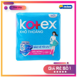 [GIẢ RẺ NHẤT ]BẰNG VỆ SINH KOTEX MỎNG 8 MIẾNG/ GÓI