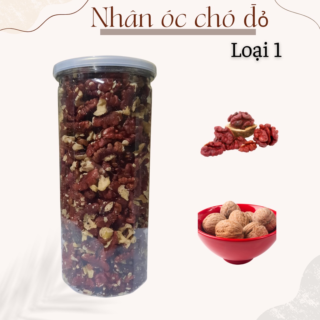 500gram Óc chó đỏ nhập khẩu Mỹ sấy chín