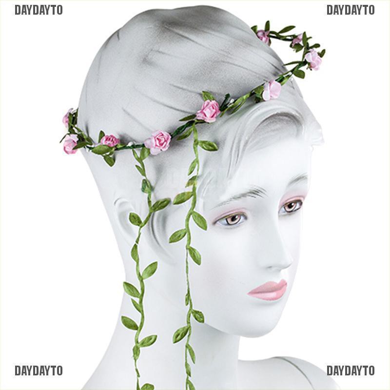 Vòng Hoa Đội Đầu Phong Cách Boho Cho Nữ